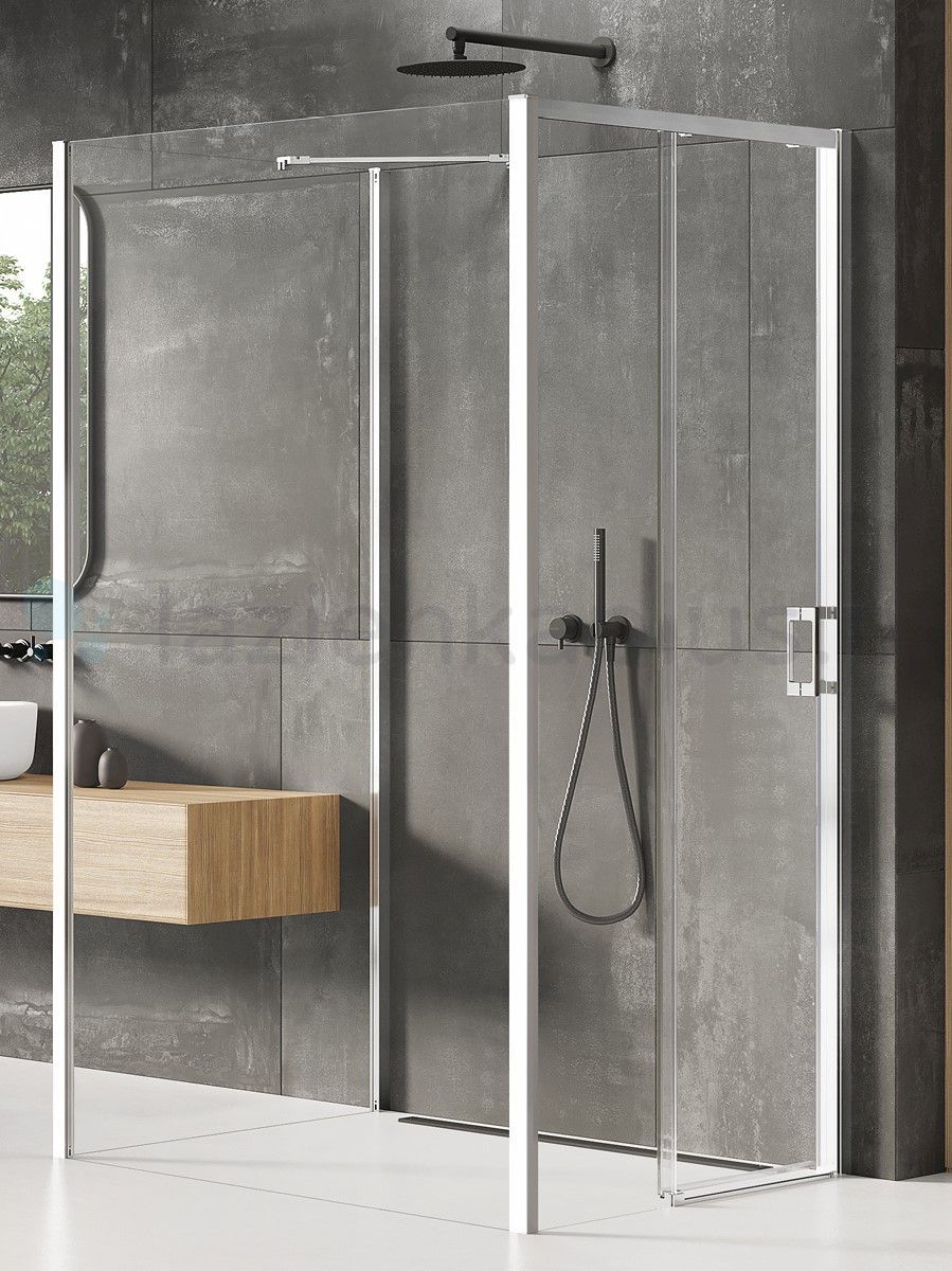 New Trendy Prime Kabina Prostokątna Przyścienna L 100x90x200 Czyste 6mm Active Shield (K-1254)